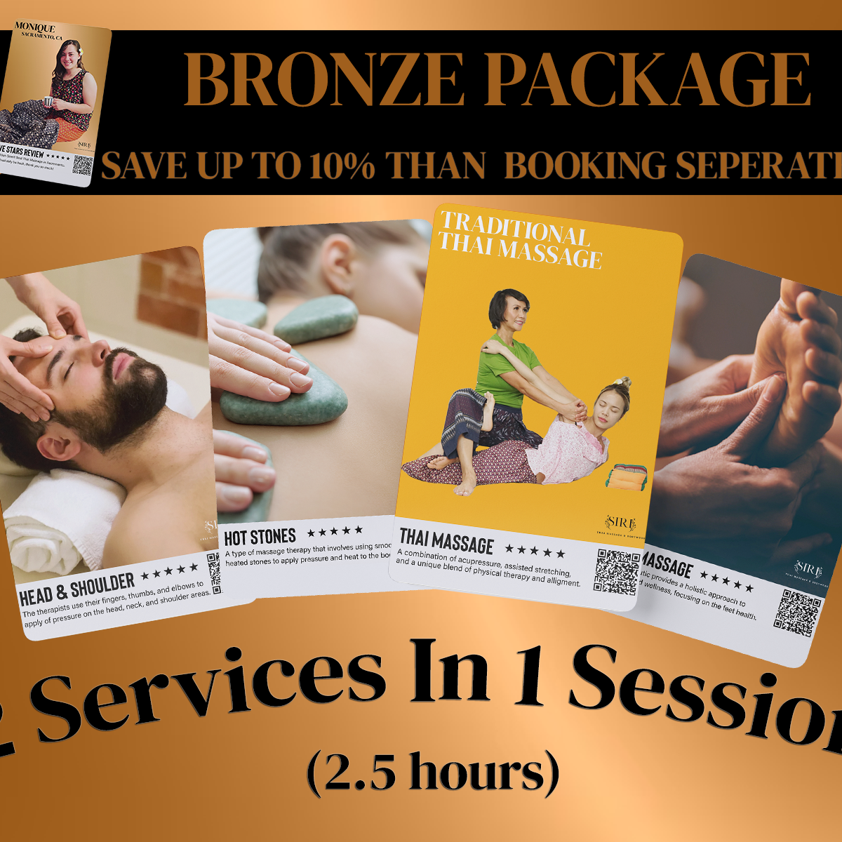 Bronze Package Massage (2 Services in 1 Session)