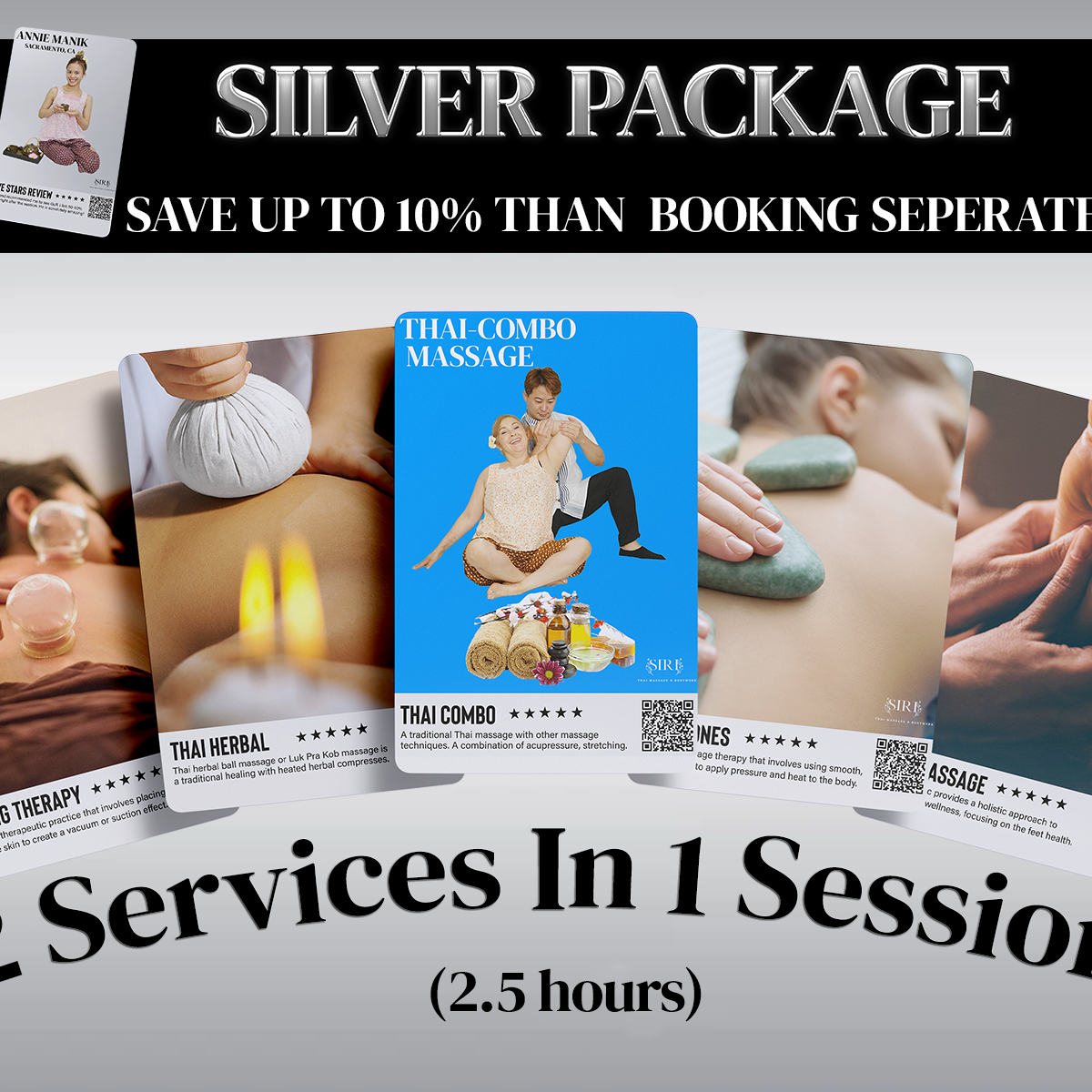 Silver Package Massage (2 Services in 1 Session)